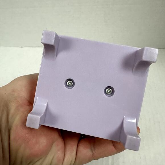 Vintage Playskool Dollhouse Wingback Tufted Armchair Chair Pink Purple Vintage - Picture 7 of 8